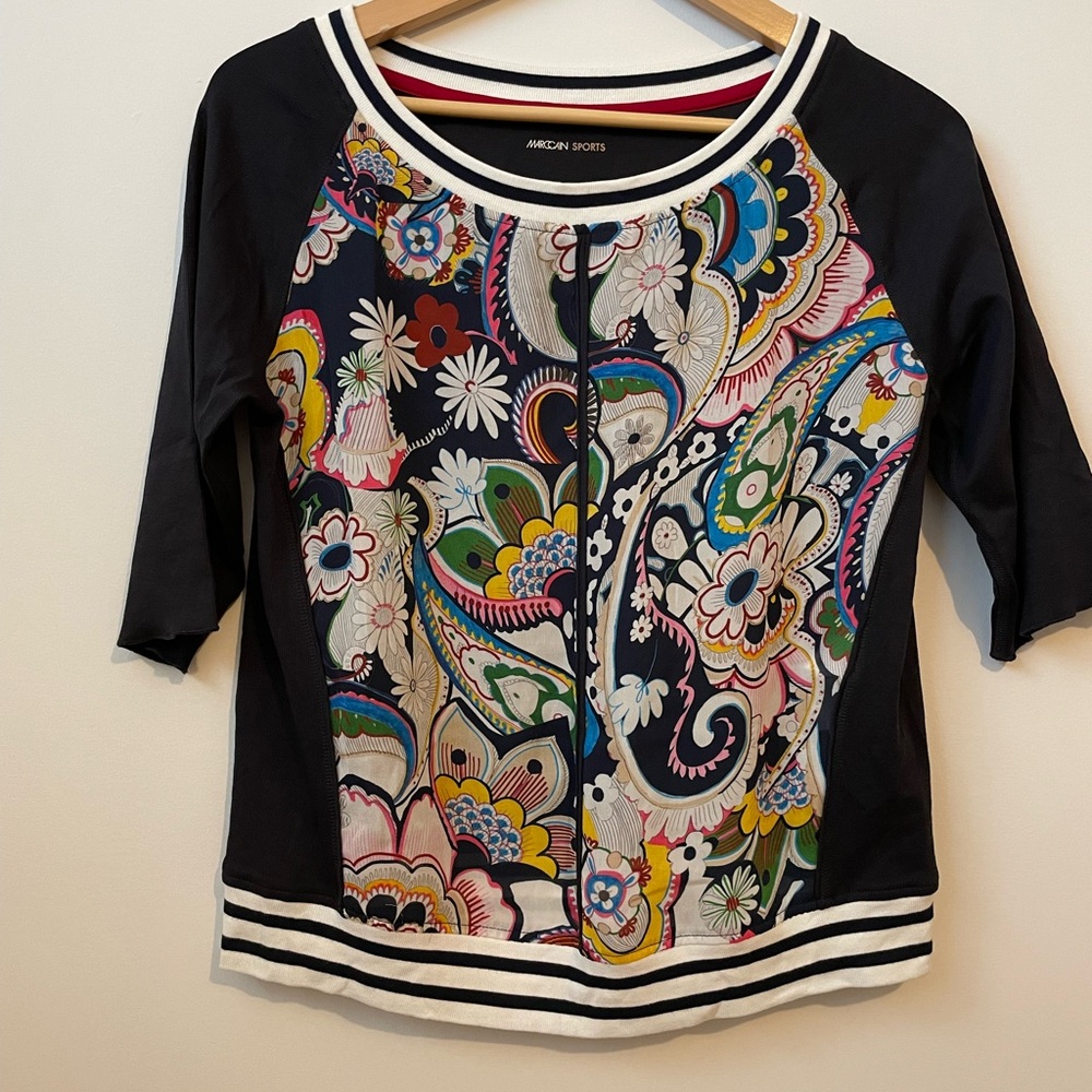Marc Cain Women's Black Floral Top